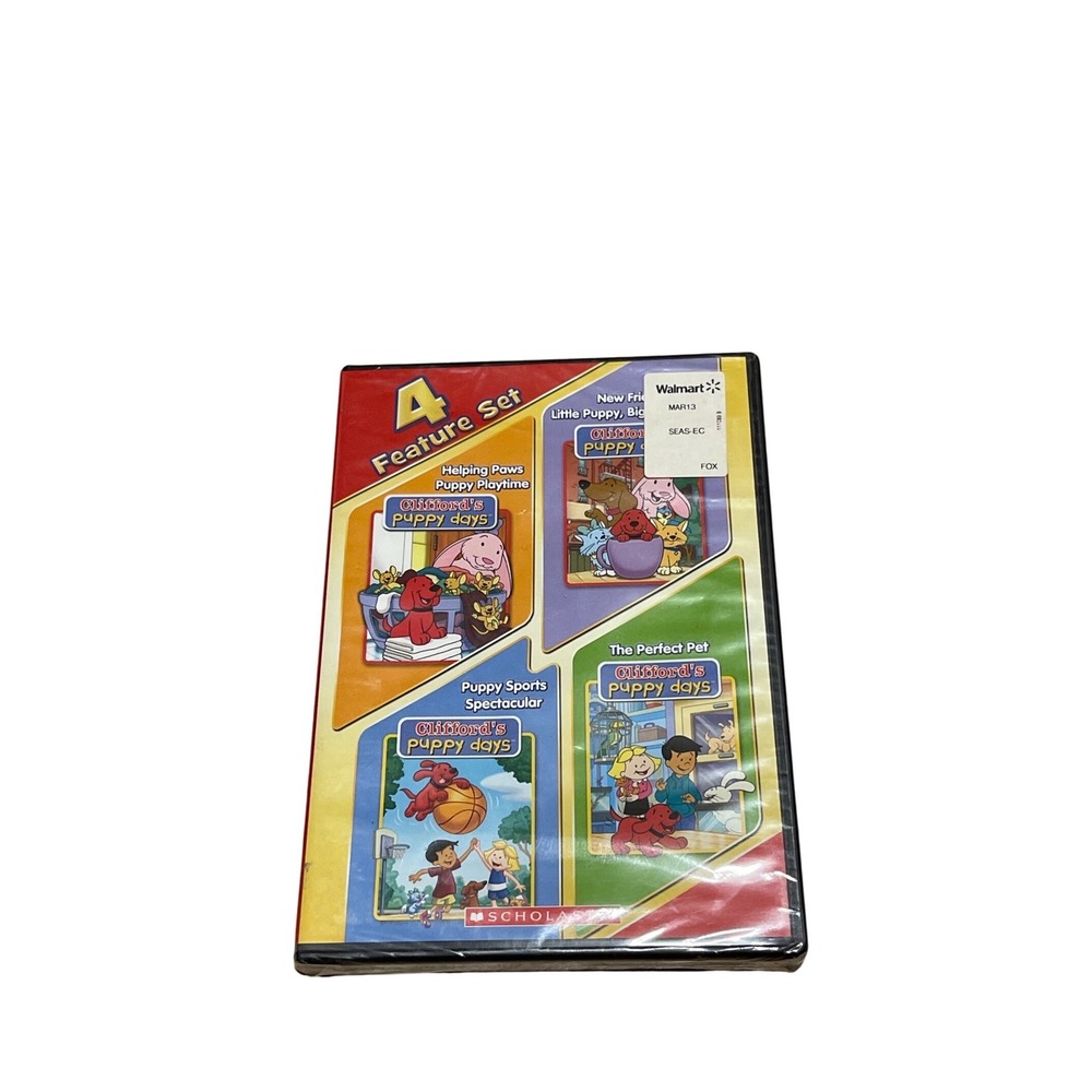 Cliffords Puppy Days 4 Feature Set DVD Scholastic Lionsgate Kids Animated I04